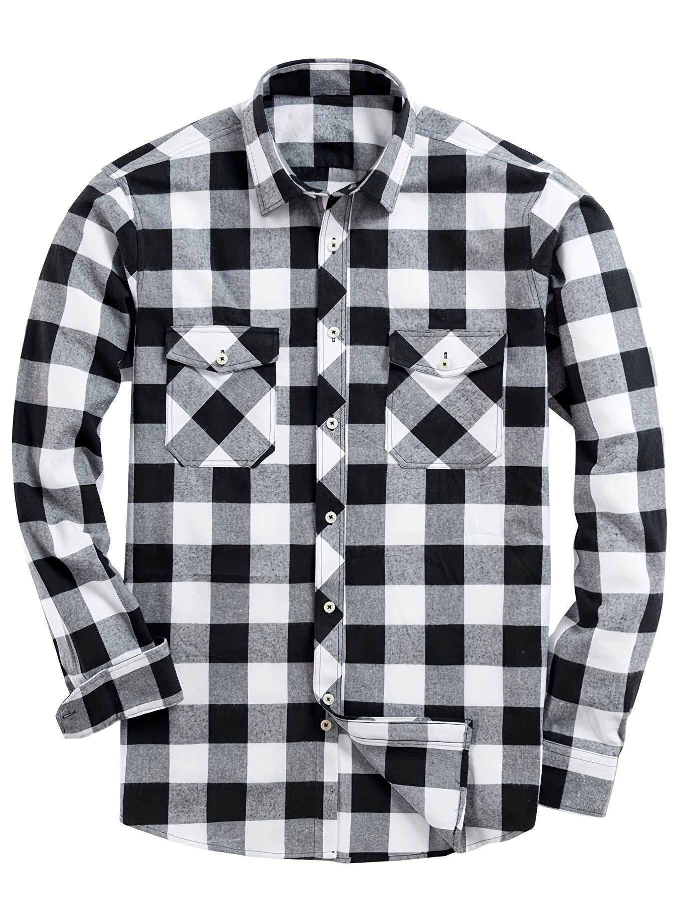 Flannel Plaid Shirt For Men All Seasons