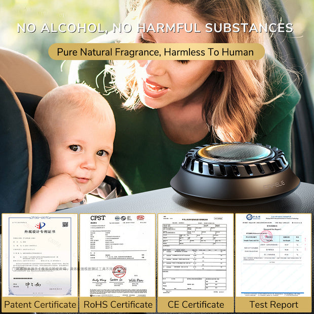 Solar Car Aromatherapy Perfume with Smart Sensor Design