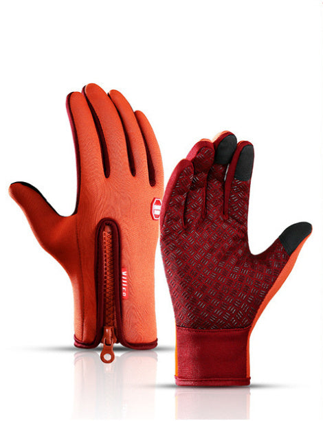 Waterproof touchscreen winter gloves 