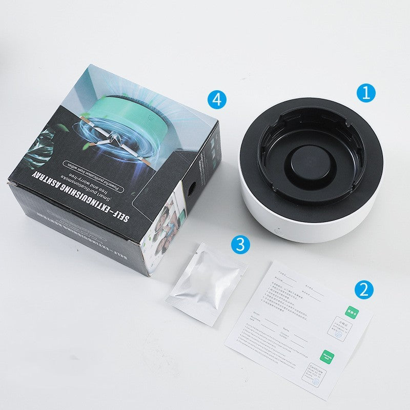 Portable Smoke Removal Air Purifier Ashtray for Car and Home
