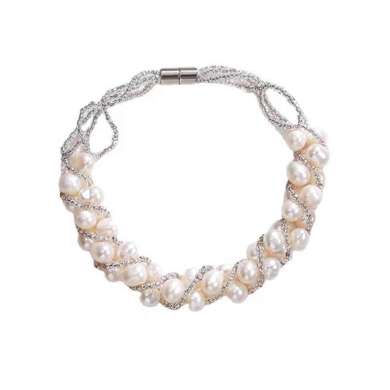 Natural Freshwater Pearl Short Necklace