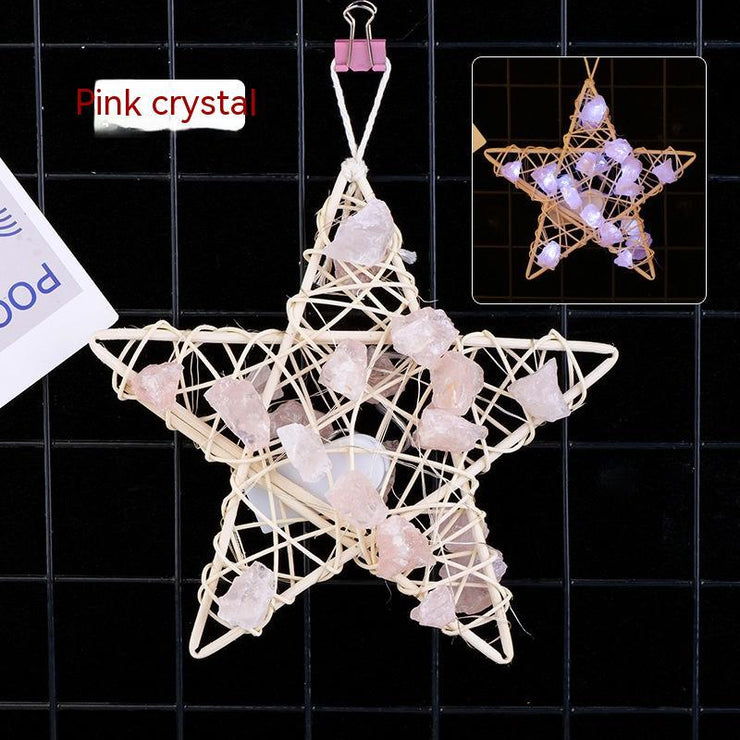 Christmas Halloween Decorative Lights Natural Crystal Stone