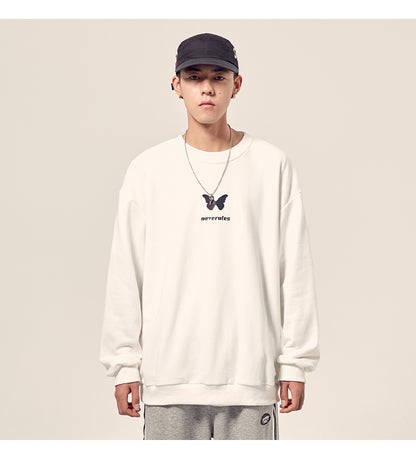 Reflective butterfly print long sleeves