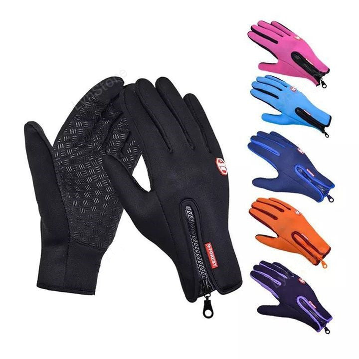Waterproof touchscreen winter gloves 