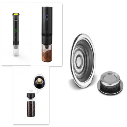 Portable 3-in-1 Electric Coffee Grinder Espresso Maker