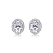 Phantom Night S925 Silver Platinum Plated Moissanite Earrings
