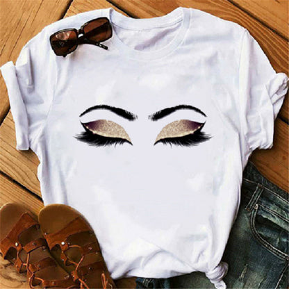 Lip print ladies T-shirt
