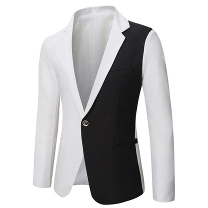 Men's Multicolor Slim-fit Blazer – Stylish Formal Jacket