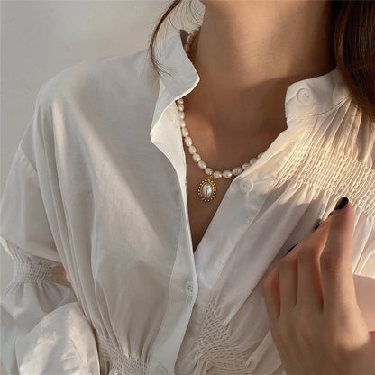 925 Sterling Silver Pearl Pendant Necklace – Art Bead Design