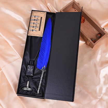 Creative Feather Personalized Fountain Pen – Custom Luxury Signature Pen for Office & Holiday Gifts