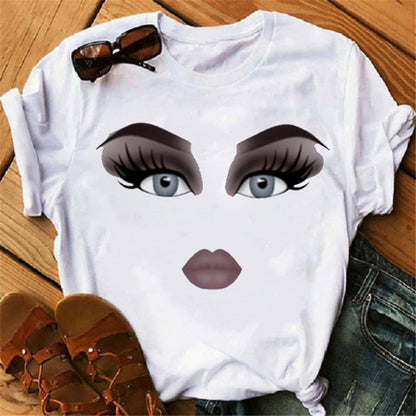 Lip print ladies T-shirt