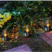 Stainless Steel Candle Lights Lawn Deck Night Lights Halloween Lights