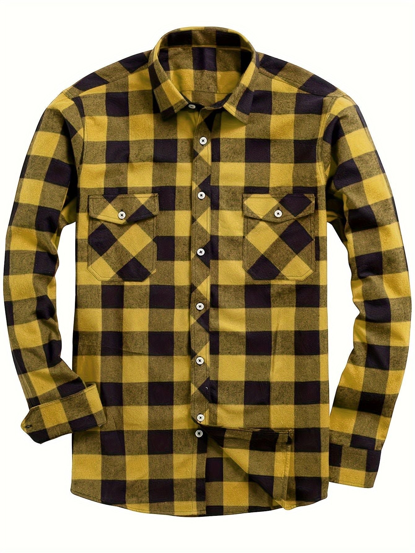 Flannel Plaid Shirt For Men All Seasons