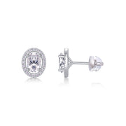 Phantom Night S925 Silver Platinum Plated Moissanite Earrings