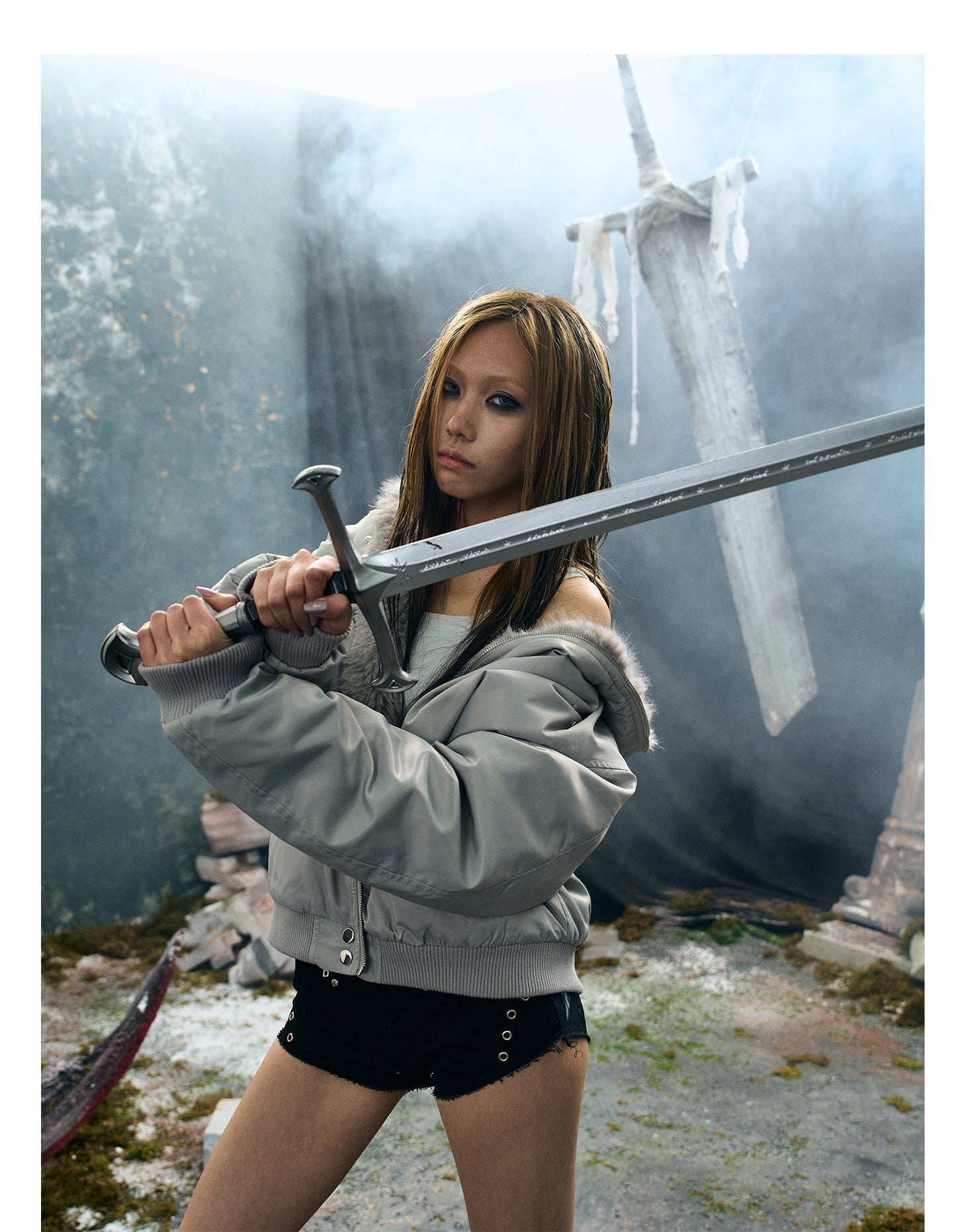 Mountain Carving Mink Fur Air Force Jacket Autumn And Winter