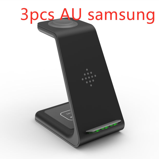 3 in 1 Wireless Fast Charging Station and Phone Stand