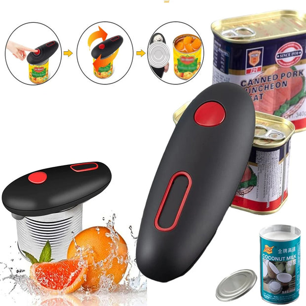 Automatic Electric Can Opener – One-Touch Portable Gadget