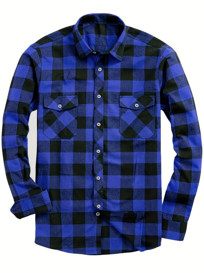 Flannel Plaid Shirt For Men All Seasons