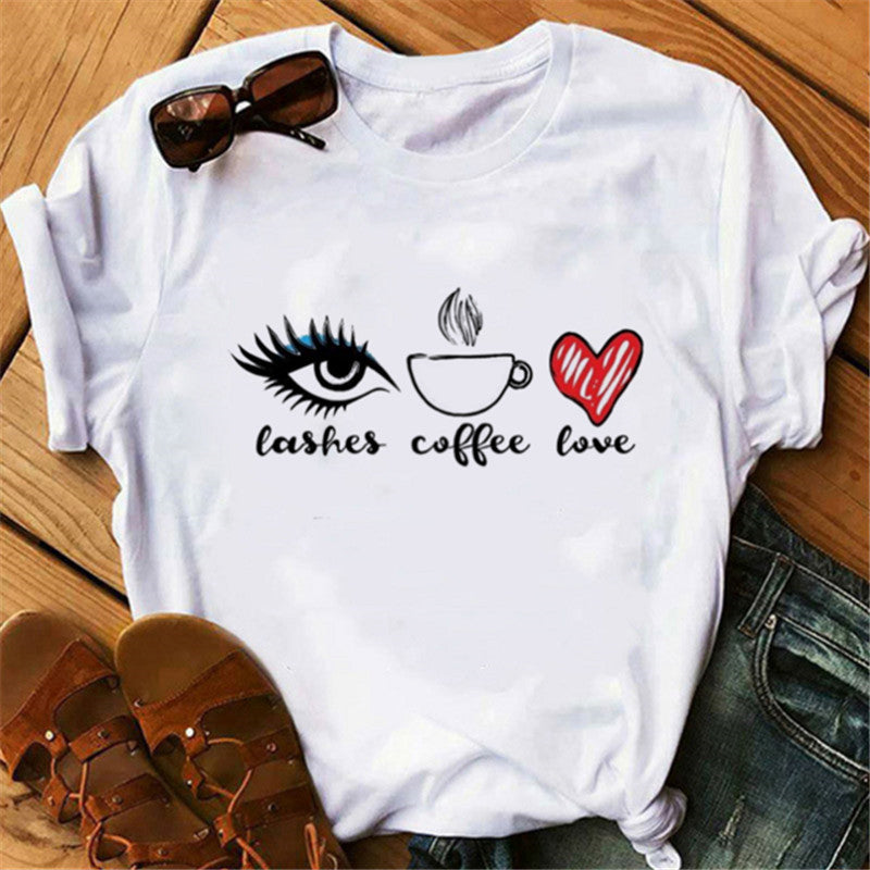 Lip print ladies T-shirt