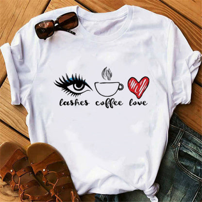 Lip print ladies T-shirt