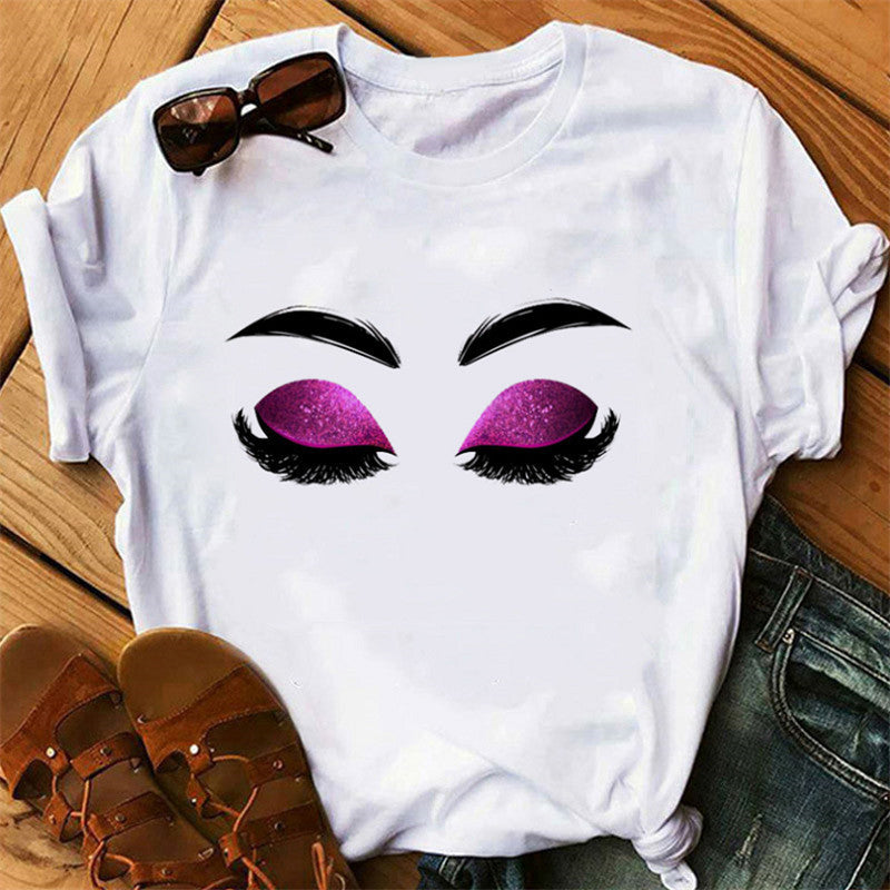 Lip print ladies T-shirt