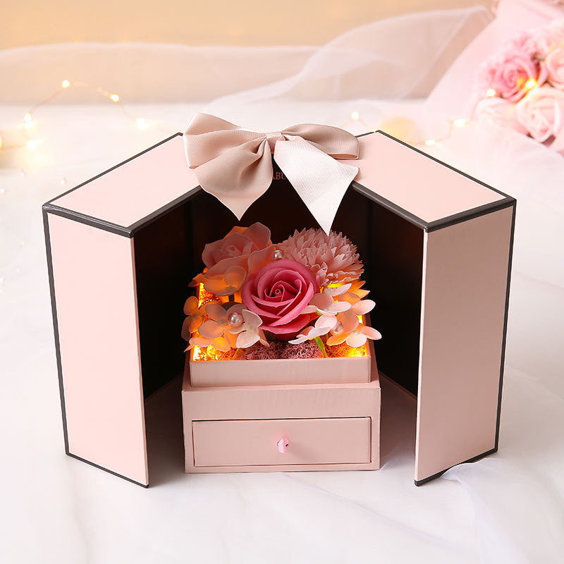 Mother’s Day Double Door Rose Gift Box – Jewelry & Decorative Keepsake