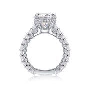 Affectionate S925 Silver 5-Carat Moissanite Diamond Ring