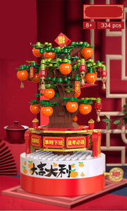 Building Blocks Music Box Christmas Tree Decor