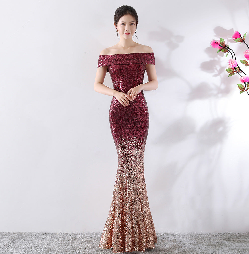 Birthday Party Host Long Dress – Elegant Women’s
