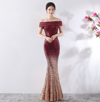 Birthday Party Host Long Dress – Elegant Women’s