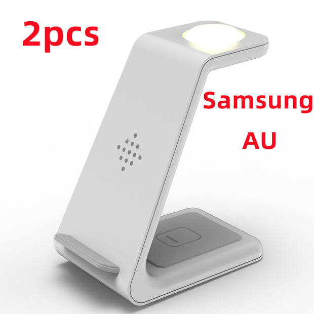 3 in 1 Wireless Fast Charging Station and Phone Stand