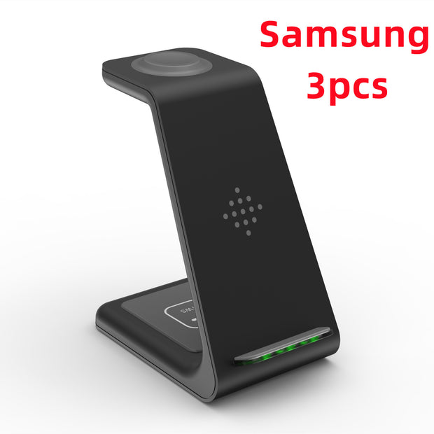 3 in 1 Wireless Fast Charging Station and Phone Stand