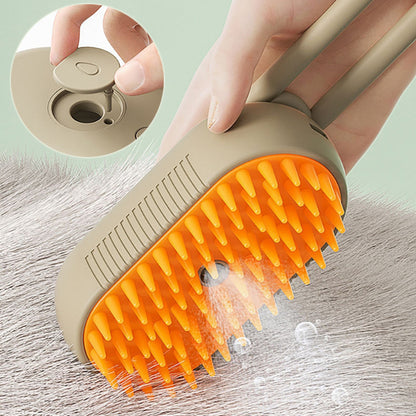 3-in-1 Steamy Hair Removal Pet Brush