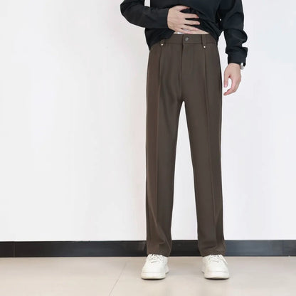Men's Autumn Drape Loose Straight Wide Leg Trousers