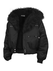 Mountain Carving Mink Fur Air Force Jacket Autumn And Winter