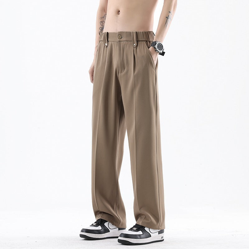 Men's Autumn Drape Loose Straight Wide Leg Trousers