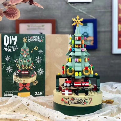 Building Blocks Music Box Christmas Tree Decor