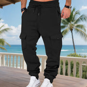 Fleece-lined Multi-pocket Cargo Outdoor Sports Casual Pants