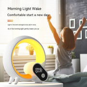 Q Light Sunrise Alarm Clock with Bluetooth and Colorful Glow