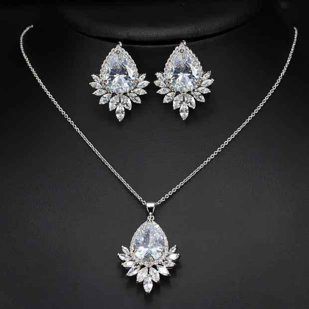 Conjunto de joyas AAA: para bodas, banquetes y cenas