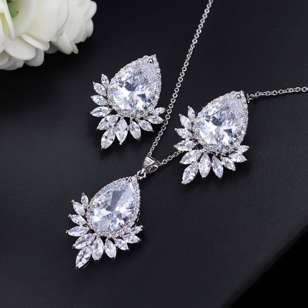 Conjunto de joyas AAA: para bodas, banquetes y cenas
