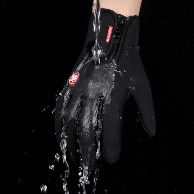 Waterproof touchscreen winter gloves 