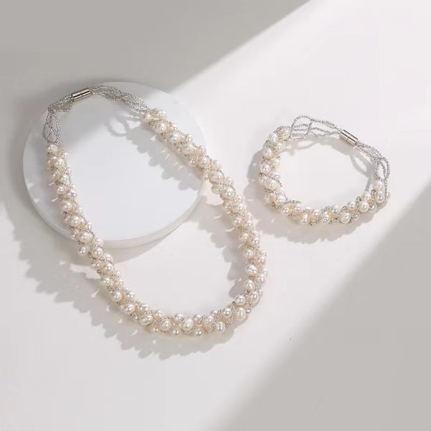 Natural Freshwater Pearl Short Necklace