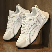 Men’s Colorblock Lace-Up Sneakers | Breathable Sport Shoes