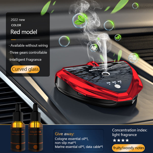 Fashion Smart Car Air Purifier with Aromatherapy Function