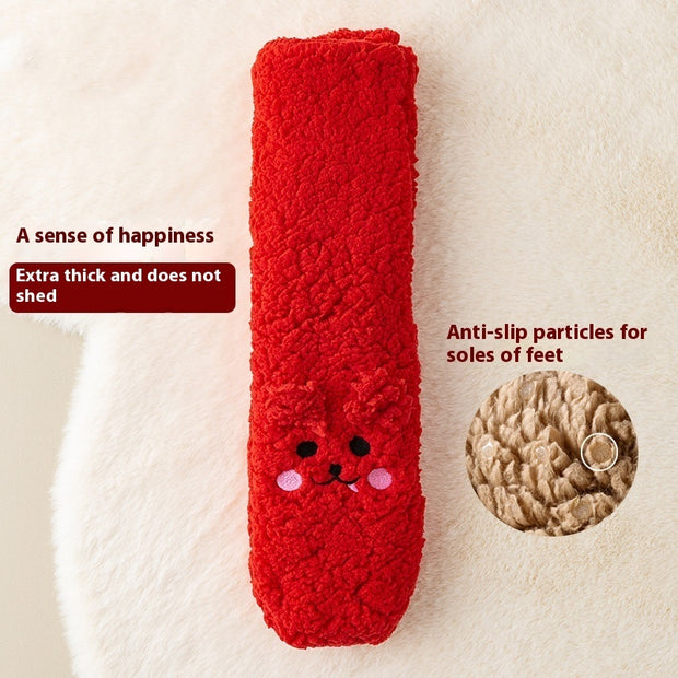 Warm Velvet Thick Non-Slip Winter Floor Socks