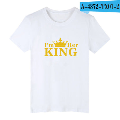 King  Letter Print T-shirt