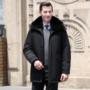 Men's Stylish Mid-Length Coat with Detachable Liner | Winter Fashion