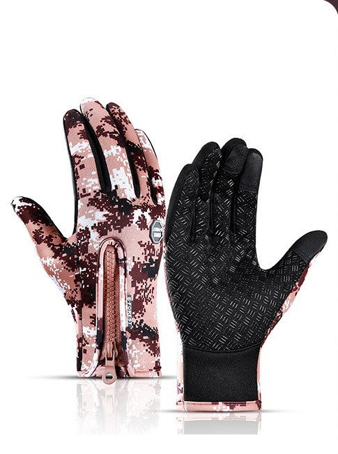Waterproof touchscreen winter gloves 