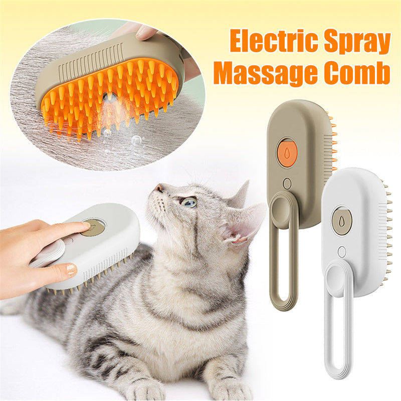 3-in-1 Steamy Hair Removal Pet Brush
